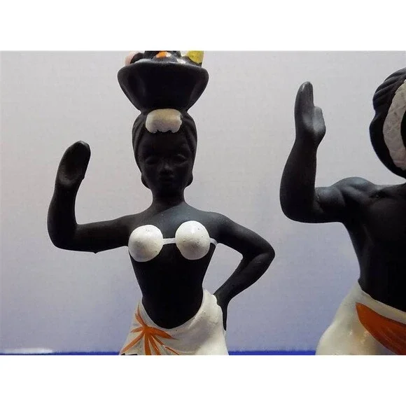 Vintage Calypso Caribbean Latin Dancer Drumer Figurine